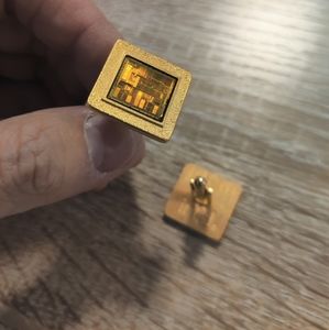 Vintage Intel chips cufflinks